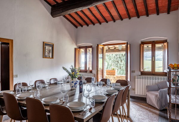 Podere le Lune with Pool, San Gimignano: Autumn, Dining Room, Spring, Summer