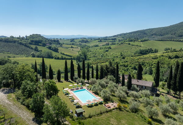 Podere le Lune with Pool, San Gimignano: Autunno, Estate, Piscina, Primavera