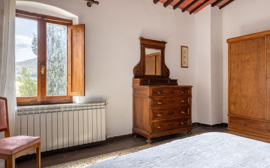 Podere le Lune with Pool, San Gimignano: Autunno, Camera da letto, Estate, Primavera