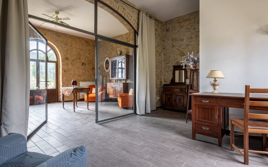 Podere le Lune with Pool, San Gimignano: Autunno, Estate, Primavera, Soggiorno