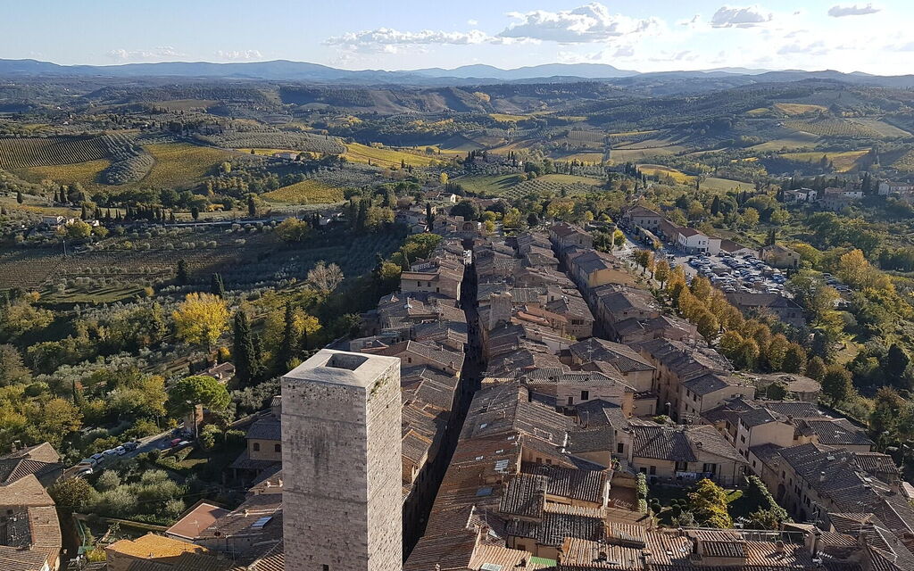 Podere le Lune with Pool, San Gimignano: all'aperto, Attività, Autunno, Estate, Primavera, Vista Panoramica