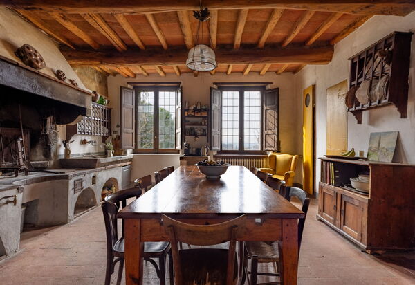 Villa Il Casalino, Florentine Hills with Pool: Autumn, Kitchen, Spring, Summer