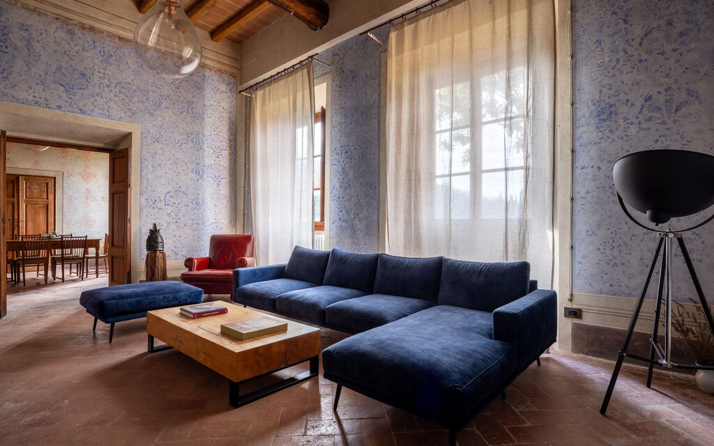 Villa Il Casalino, Florentine Hills with Pool: Autumn, Living Room, Spring, Summer