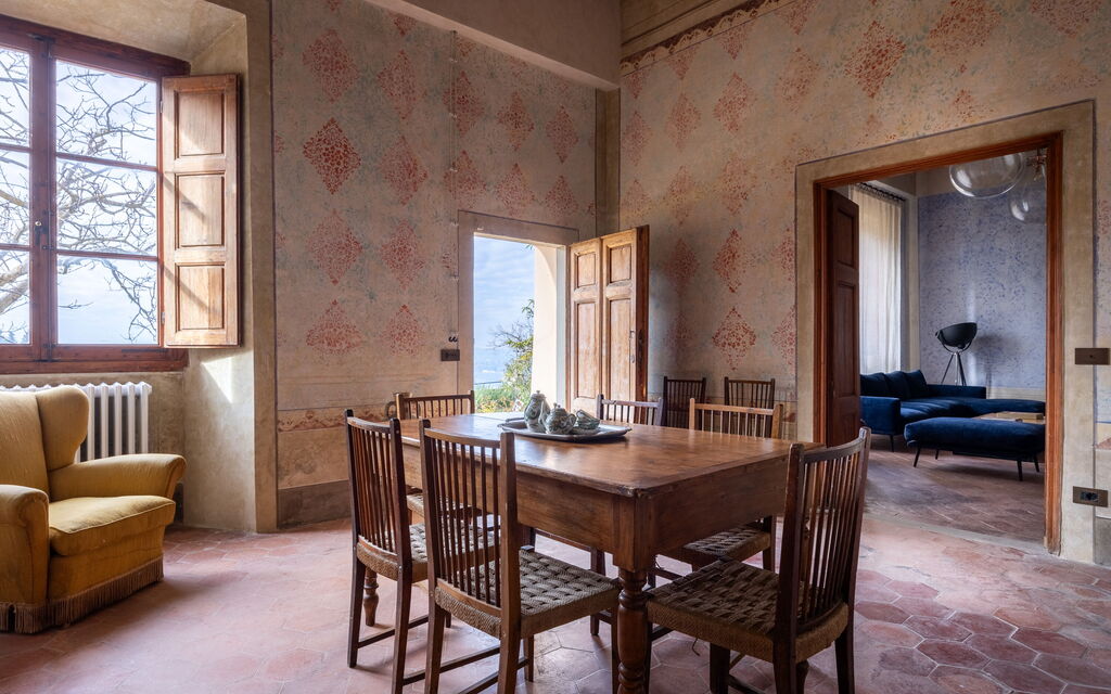 Villa Il Casalino, Florentine Hills with Pool: Autumn, Dining Room, Spring, Summer