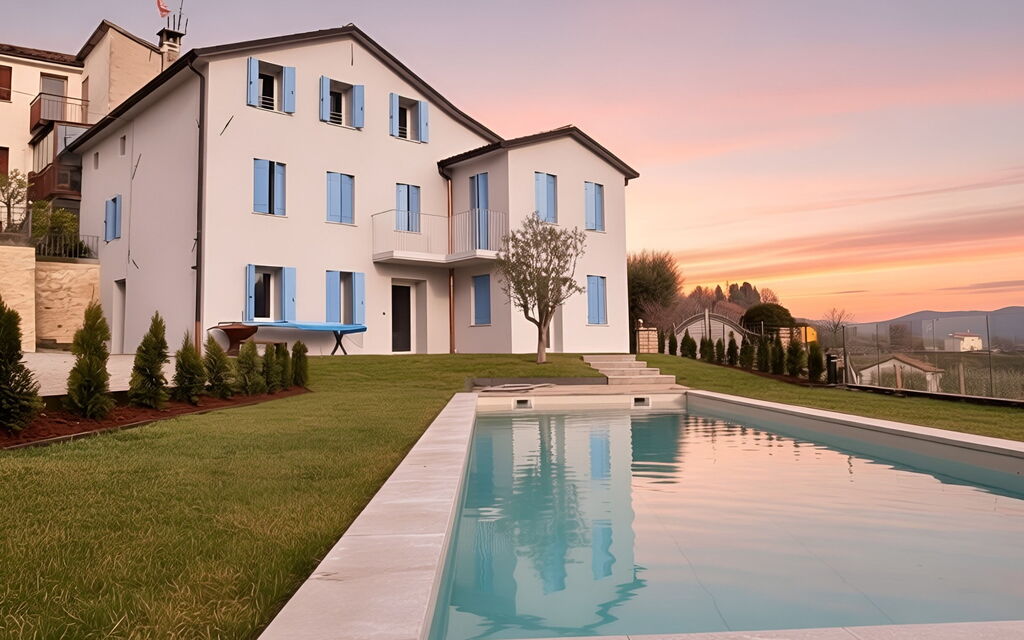 Villa Dolce Bacio, Pool and Spa, Valdobbiadene: Autunno, Estate, Esterni, Giardino, Piscina, Primavera