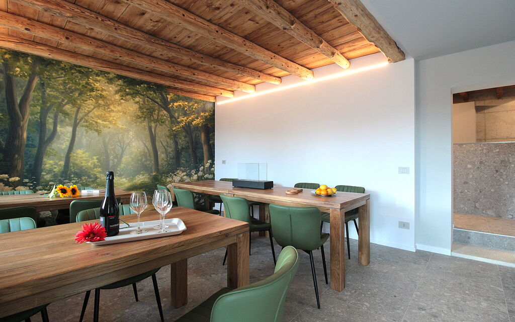 Villa Dolce Bacio, Pool and Spa, Valdobbiadene: Autunno, Estate, Primavera, Sala da pranzo