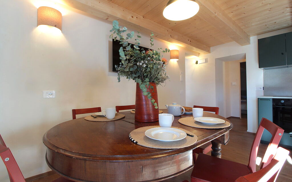 Casa Tomà Mountain View Cortina: Autunno, Estate, Inverno, Primavera, Sala da pranzo
