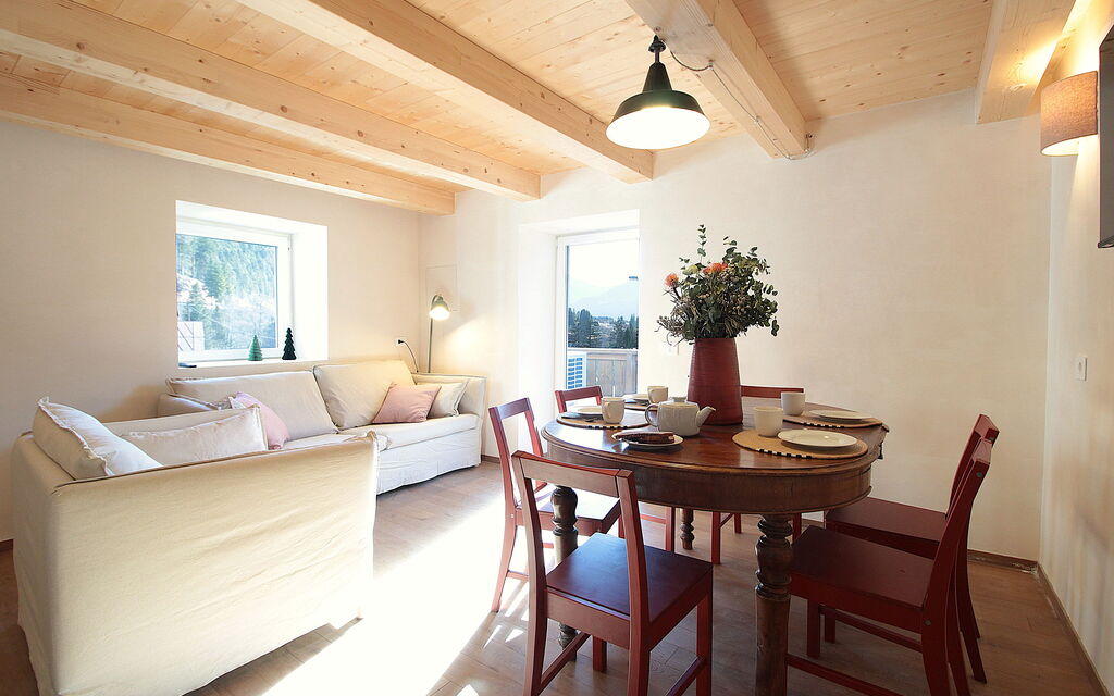 Casa Tomà Mountain View Cortina: Autunno, Estate, Inverno, Primavera, Sala da pranzo, Soggiorno