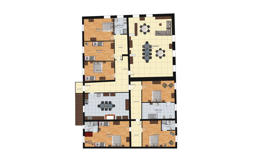 Villa Felice, Private Pool and Hills: Autumn, Planimetry, Spring, Summer, Winter