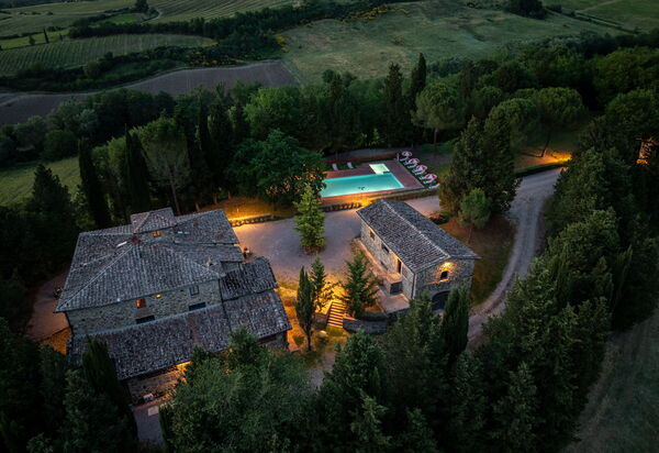 Maison Badia a Passignano: Autunno, Estate, Primavera, Vista Panoramica