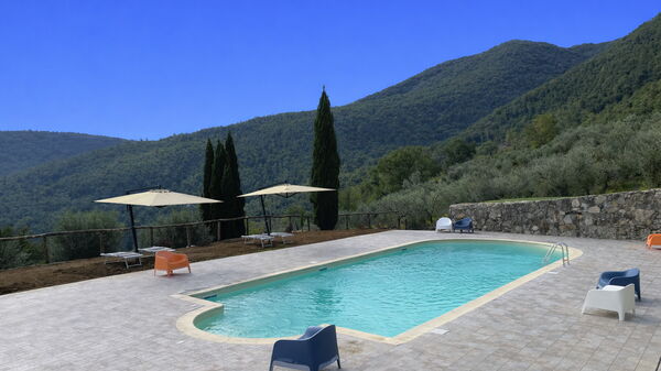 Borgo Antico, Pool, Barberino del Mugello: Autumn, Pool, Scenic View, Spring, Summer
