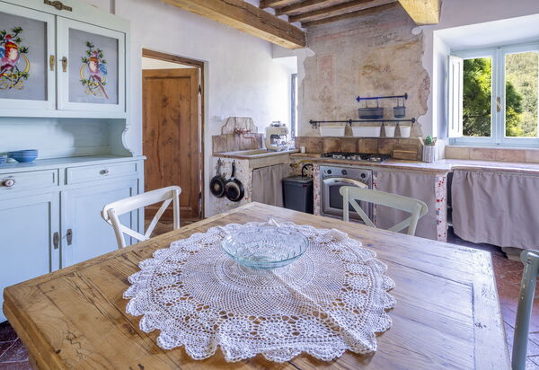 House in Sassa, Historic Tuscany Village, View: Autumn, Kitchen, Spring, Summer