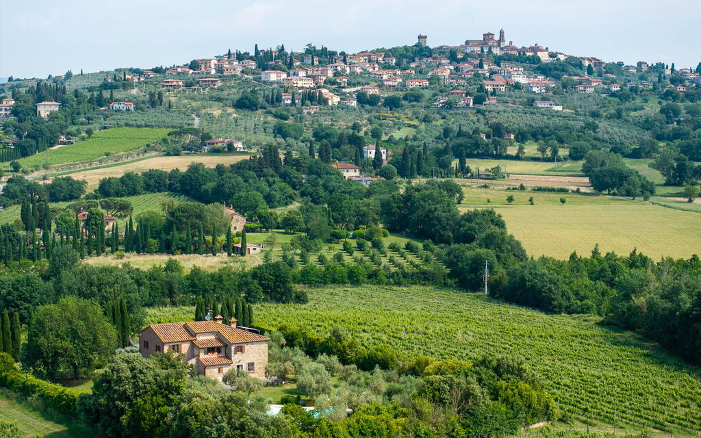 Podere Il Pozzangone, Lucignano: Autunno, Estate, Primavera, Vista Panoramica