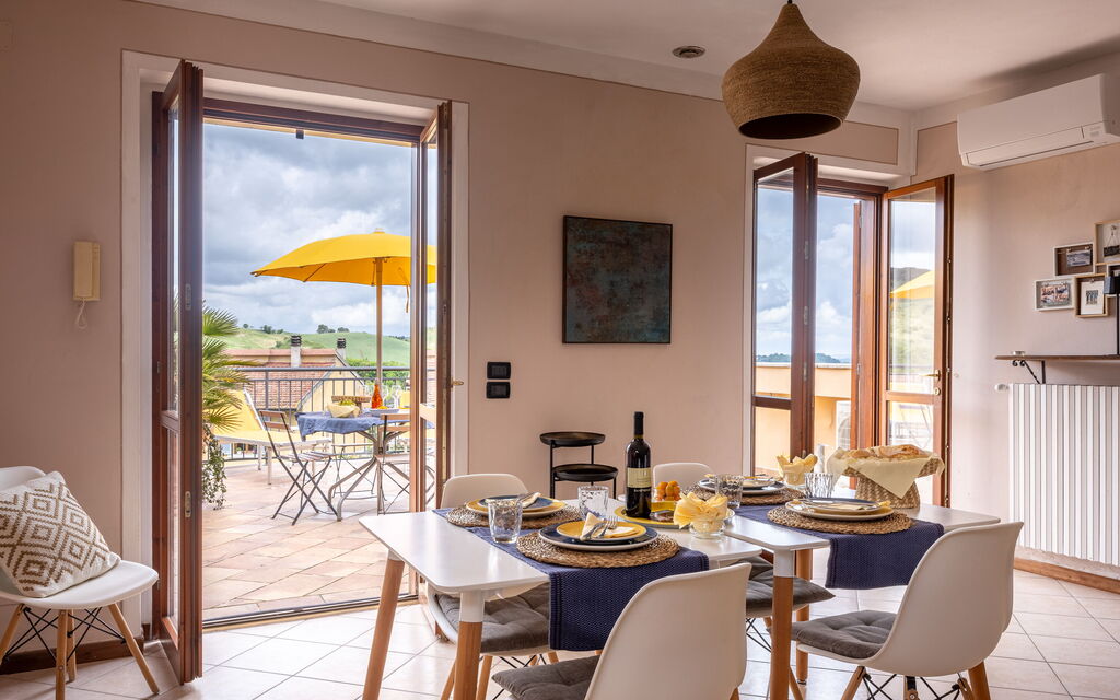 Terrazza sulla Luna, Casciana Terme: Autumn, Kitchen, Living Room, Spring, Summer