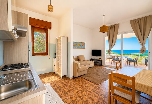 Punta Braccetto Fronte Mare: Autumn, Kitchen, Living Room, Spring, Summer