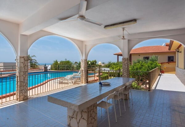 Villa Sole Mare: Autumn, Balcony / Terrace / Patio, Spring, Summer