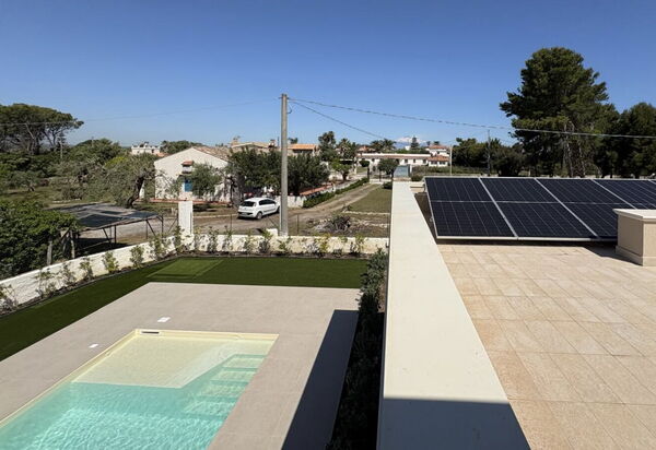 Villa Marzia - Augusta: Autumn, Balcony / Terrace / Patio, Garden, Pool, Spring, Summer