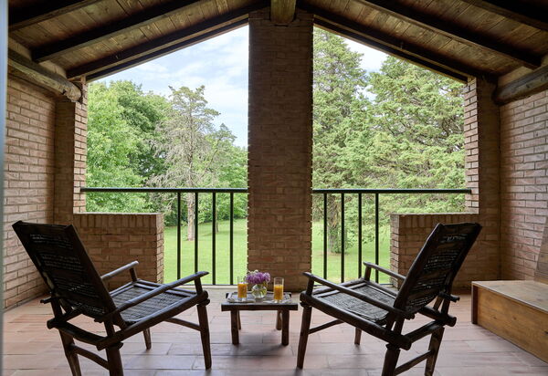 Casa Mancini, Holiday Villa, San Galgano: Autumn, Balcony / Terrace / Patio, Garden, Spring, Summer