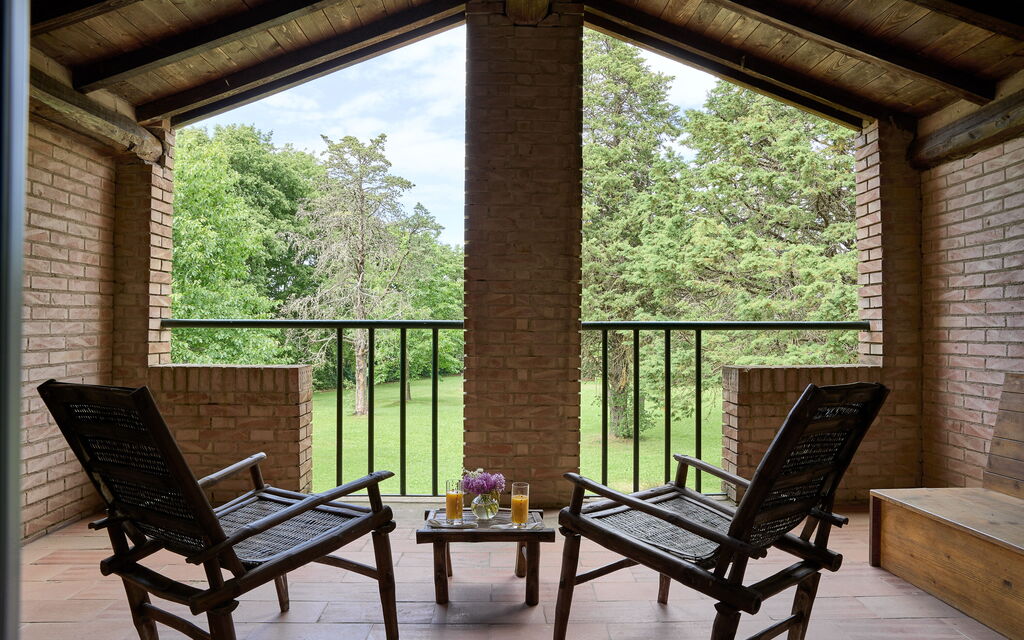 Casa Mancini, Holiday Villa, San Galgano: Autumn, Balcony / Terrace / Patio, Garden, Spring, Summer