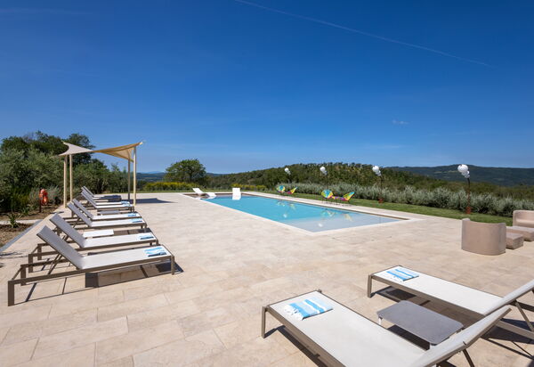 La Calcinaia Country House, Bucine: Autumn, Pool, Spring, Summer