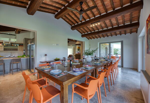 La Calcinaia Country House, Bucine: Autumn, Dining Room, Spring, Summer