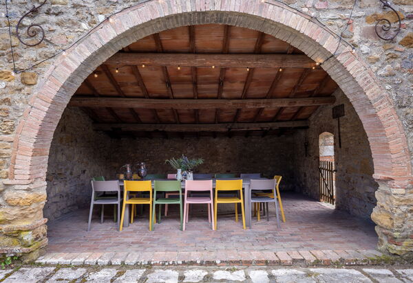 Casa Clara Pool, Casole Elsa, Monti: Autumn, Balcony / Terrace / Patio, Main Entrance, Spring, Summer