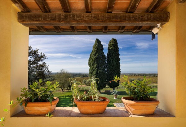 Villa Bellaria, Private Pool, Bolgheri: Autunno, Estate, Primavera, Vista Panoramica