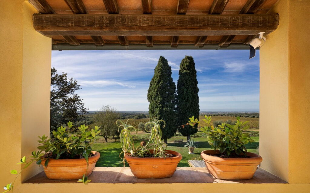 Villa Bellaria, Private Pool, Bolgheri: Autunno, Estate, Primavera, Vista Panoramica