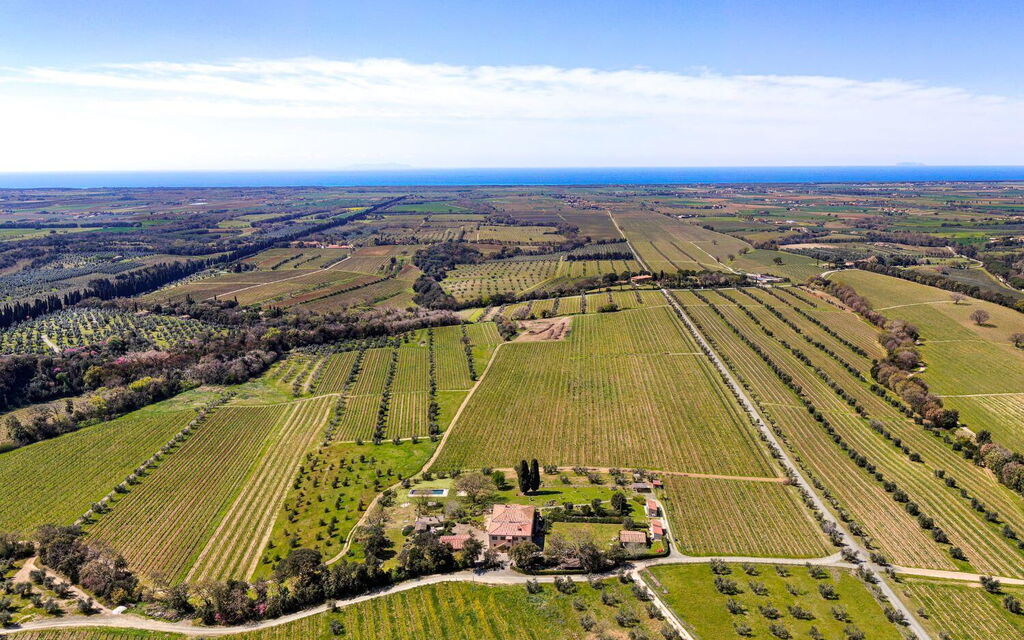 Casa Stallina, Private Pool, Bolgheri: Autunno, Estate, Primavera, Vista Panoramica