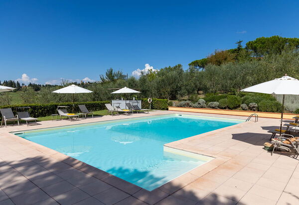 La Certaldina, Stella Apartment: Autumn, Balcony / Terrace / Patio, Garden, Pool, Spring, Summer