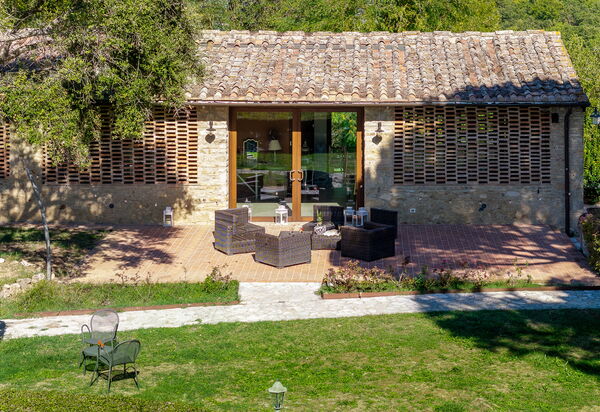 Croce di Bibbiano, San Gimignano View: Autunno, Balcone / Terrazza / Patio, Estate, Giardino, Primavera