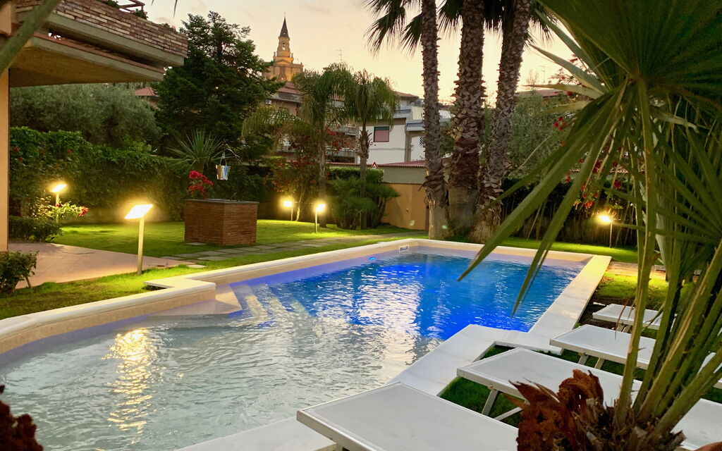 Villa Le Palme: villa-le-palme-trecastagni-catania-villa-piscina