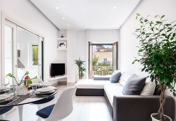Total White Home Sorrento: total-white-home-sorrento-appartamento-soggiorno