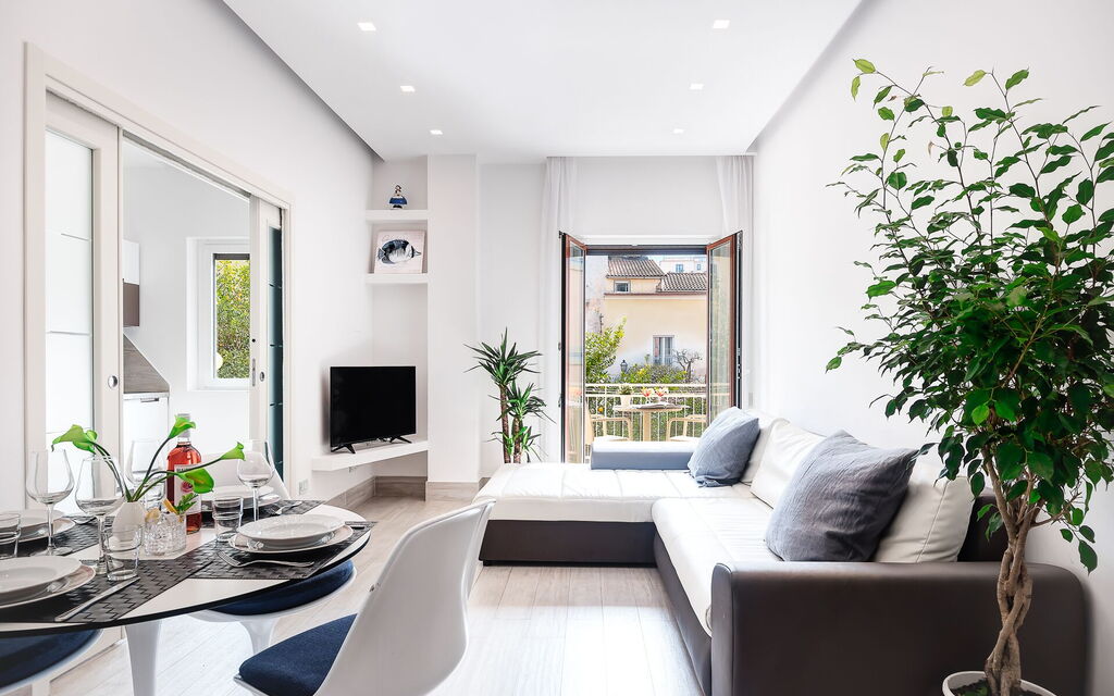 Total White Home Sorrento: total-white-home-sorrento-appartamento-soggiorno