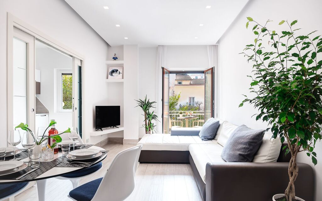 Total White Home Sorrento: total-white-home-sorrento-appartamento-soggiorno
