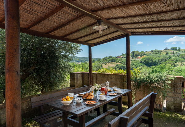 Villa Riparbella: Autunno, Balcone / Terrazza / Patio, Estate, Esterni, Primavera