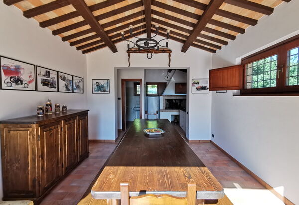 Cascina Del Castello: cascina-del-castello-san-severino-villa-sala-da-pranzo