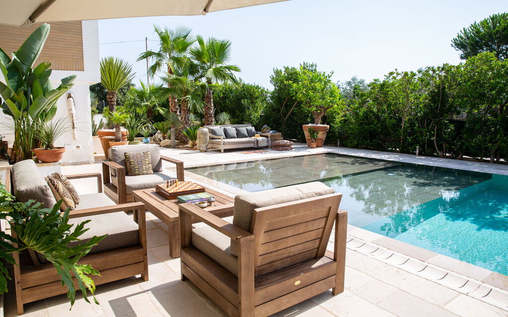 Villa Salento Shine: Balcone / Terrazza / Patio, Entrata Principale