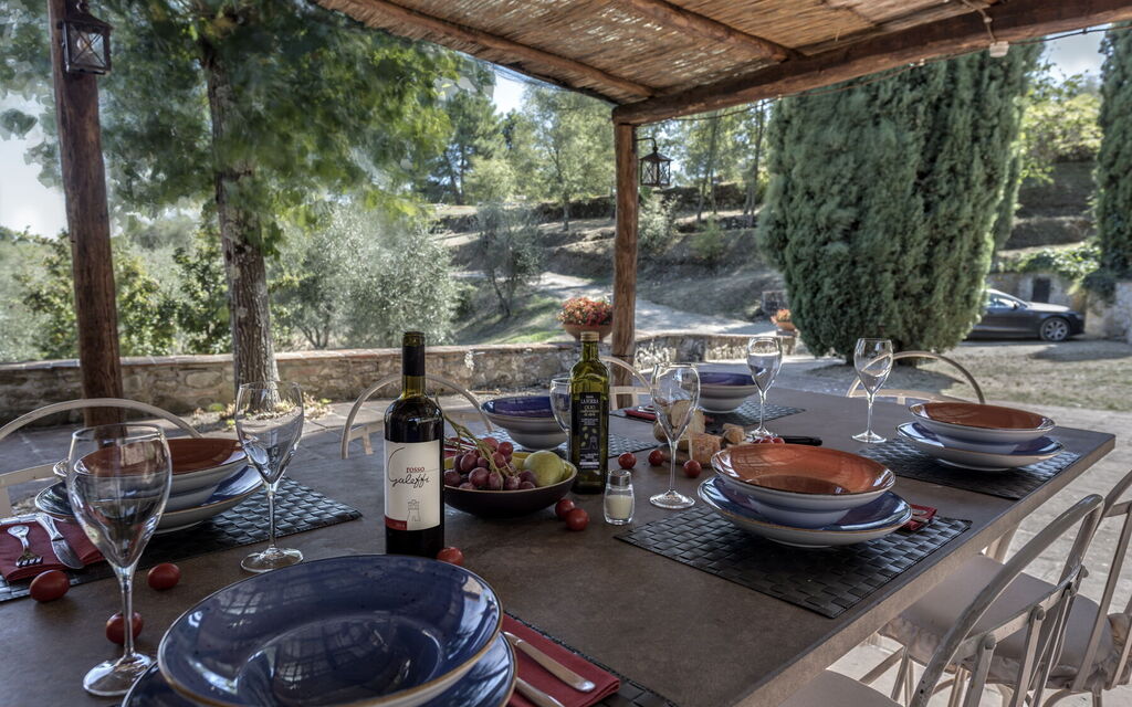 Stony Tuscan Farm: Balcone / Terrazza / Patio, Giardino