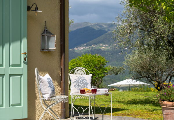 Casa Pedona: Giardino, Vista Panoramica
