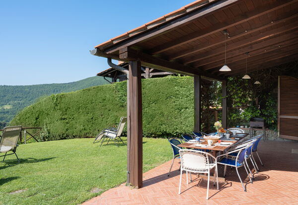 Villa Olivi - Subbiano, Toscana, Pool And Nature: Autunno, Balcone / Terrazza / Patio, Caratteristiche, Estate, Esterni, Giardino, Primavera