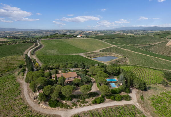Villa Monte Bottigli: all'aperto, Autunno, Estate, Esterni, Giardino, Piscina, Primavera, Vista Panoramica