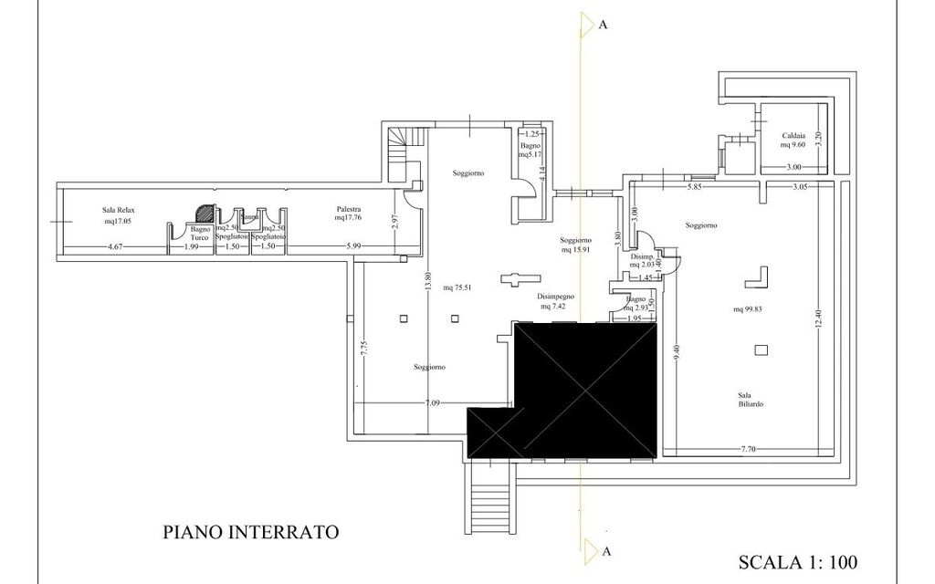 Villa Monte Bottigli: Lower Ground Floor