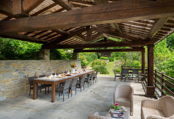 Villa Torre Delle Rose - Firenzuola, Private Pool, Ac, Privacy: Autunno, Balcone / Terrazza / Patio, Caratteristiche, Estate, Esterni, Primavera, Sala da pranzo