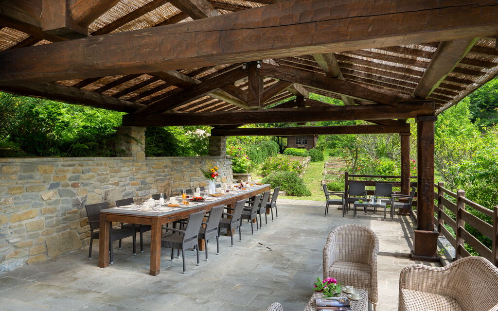 Villa Torre Delle Rose - Firenzuola, Private Pool, Ac, Privacy: Amenities, Autumn, Balcony / Terrace / Patio, Building Exterior, Dining Room, Spring, Summer