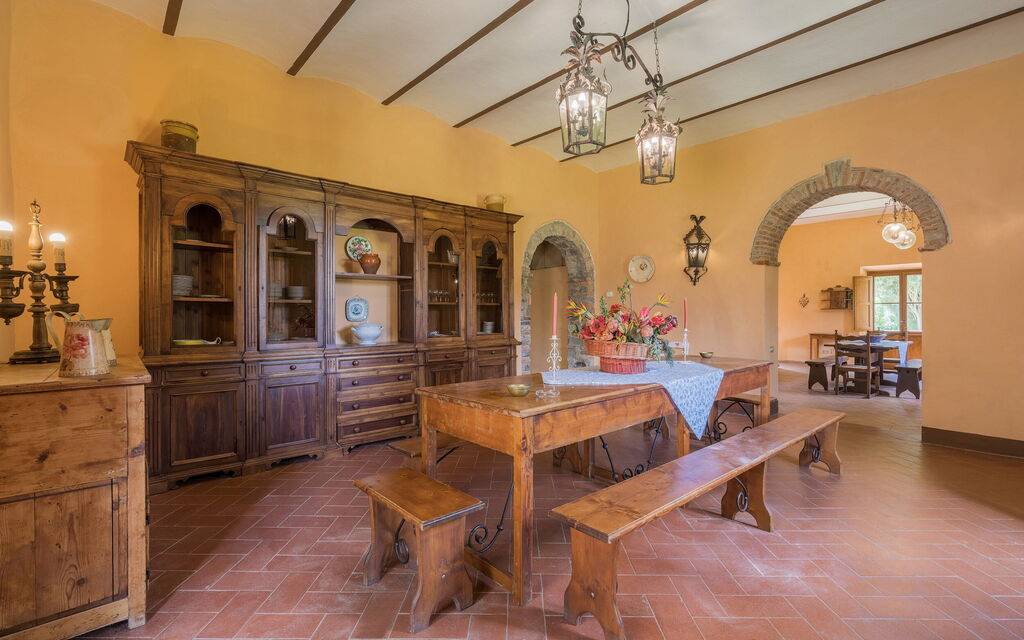 Belvedere - Falceto, Ambra, Toscana: Amenities, Autumn, Dining Room, Room Detail, Spring, Summer