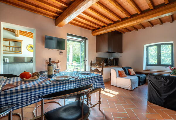 Casa Bosco D'arte Holiday Home , Greve In Chianti, Ac, Wifi: Autumn, Dining Room, Living Room, Spring, Summer