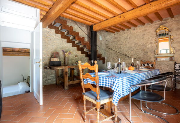Casa Bosco D'arte Holiday Home , Greve In Chianti, Ac, Wifi: Autumn, Dining Room, Living Room, Spring, Summer