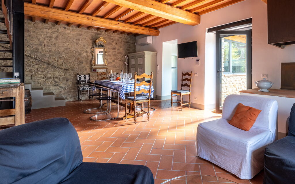 Casa Bosco D'arte Holiday Home , Greve In Chianti, Ac, Wifi: Autunno, Estate, Primavera, Sala da pranzo, Soggiorno
