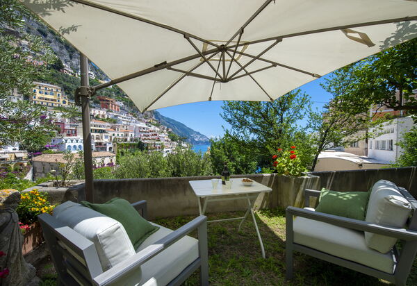 Villa Deli, In Positano, Sea View, Ac: villa-deli-positano-villa-landscape-armchairs